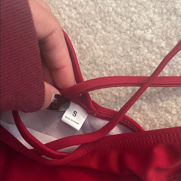 Red Wrap Bikini Set - Picture 7 of 8